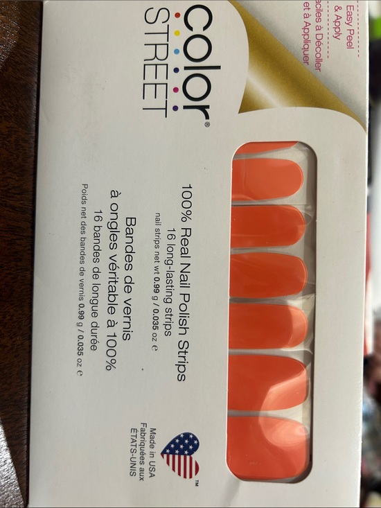 Color Street Other - Color Street Lean Mean Tangerine Nail Polish Strips